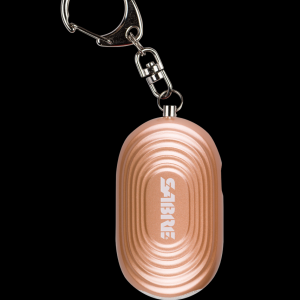 Sabre Personal Alarm with LED Light and Snap Hook Rose Gold