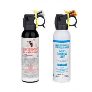 Frontiersman 7.9 Ounce Bear Spray 7.9 Oz with 7.9 Oz Water Practice Bear Spray