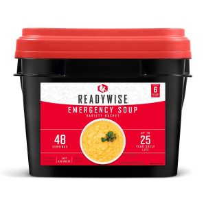 48 Serving Emergency Soup Grab and Go Bucket Available in March